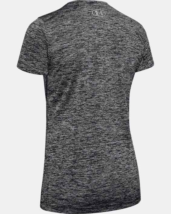 Damen UA Tech™ Twist T-Shirt, Black, pdpMainDesktop image number 5